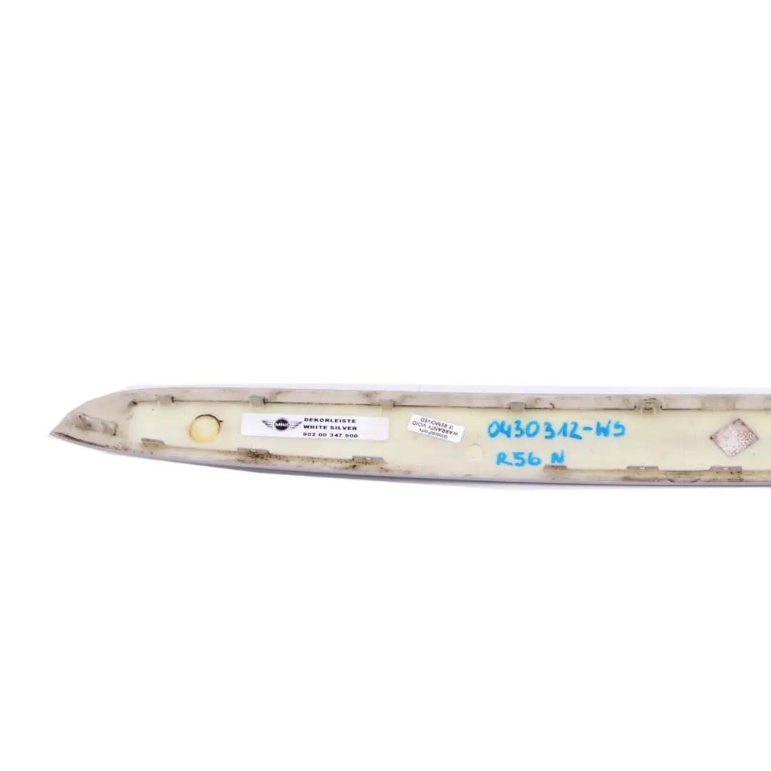 Mini Cooper R56 R56N LCI Boot Lid Trunk Grab Handle White Silver A62 7151140 - SKU 0430312-WS - Part number 0430312