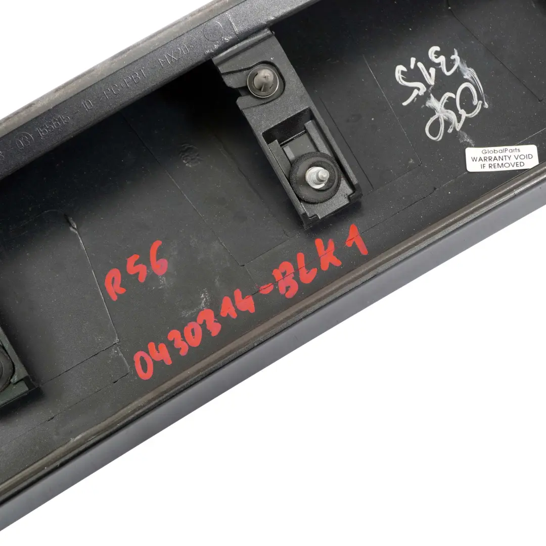 Spoiler Trasero Tapa Maletero Negro 7148913 para Mini Cooper One 4 R56 con número de pieza 0430314 Mini Cooper One 4 R56 Spoiler Trasero Tapa Maletero Negro 7148913 - SKU 0430314-BLK4 - Número de pieza 0430314