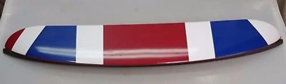 Spoiler Chili Red 0 with Union Jack Decals to BMW MINI Cooper One R56 Rear with Part number 430314 BMW MINI Cooper One R56 Rear Spoiler Chili Red 0 with Union Jack Decals - SKU 0430314-CHRED/UK - Part number 430314