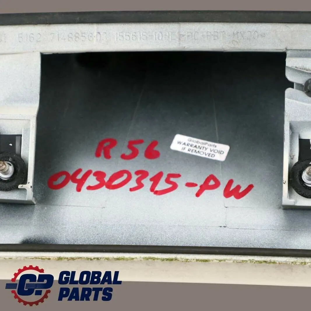 Mini R56 Spoiler Arrière Blanc Poivre 7148850 - SKU 0430315-PW - Numéro de pièce 0430315