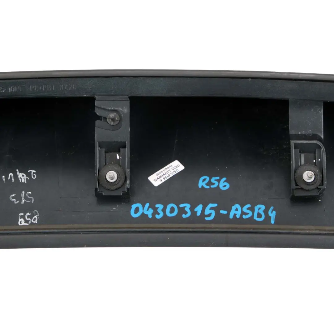 Spoiler Astro Black Metallic - A25 7148850 to MINI Cooper One 4 R56 Rear with Part number 0430315 MINI Cooper One 4 R56 Rear Spoiler Astro Black Metallic - A25 7148850 - SKU 0430315-ASB4 - Part number 0430315