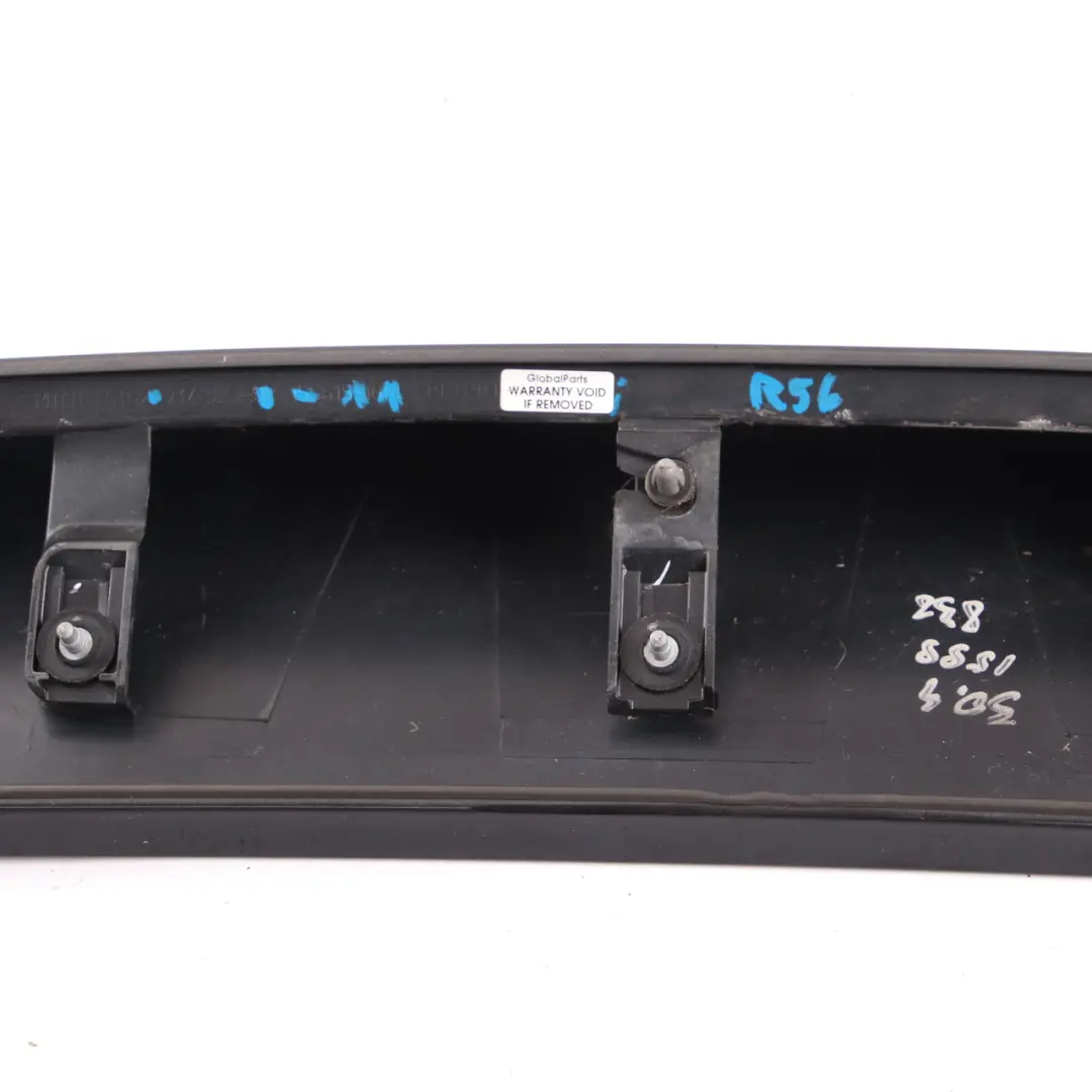 Spoiler Panel Rear Boot Trunk Lid Tailgate Black 7148850 to Mini R56 with Part number 0430315 Mini R56 Spoiler Panel Rear Boot Trunk Lid Tailgate Black 7148850 - SKU 0430315-BLK6 - Part number 0430315