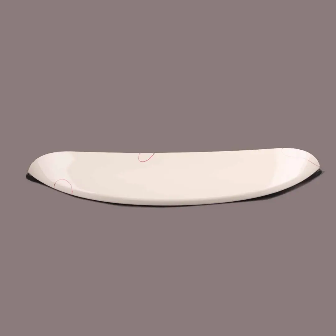 Spoiler MINI Cooper One R56 Trunk Pepper White 850 7148850 to Rear with Part number 0430315 Rear Spoiler MINI Cooper One R56 Trunk Pepper White 850 7148850 - SKU 0430315-PW1 - Part number 0430315
