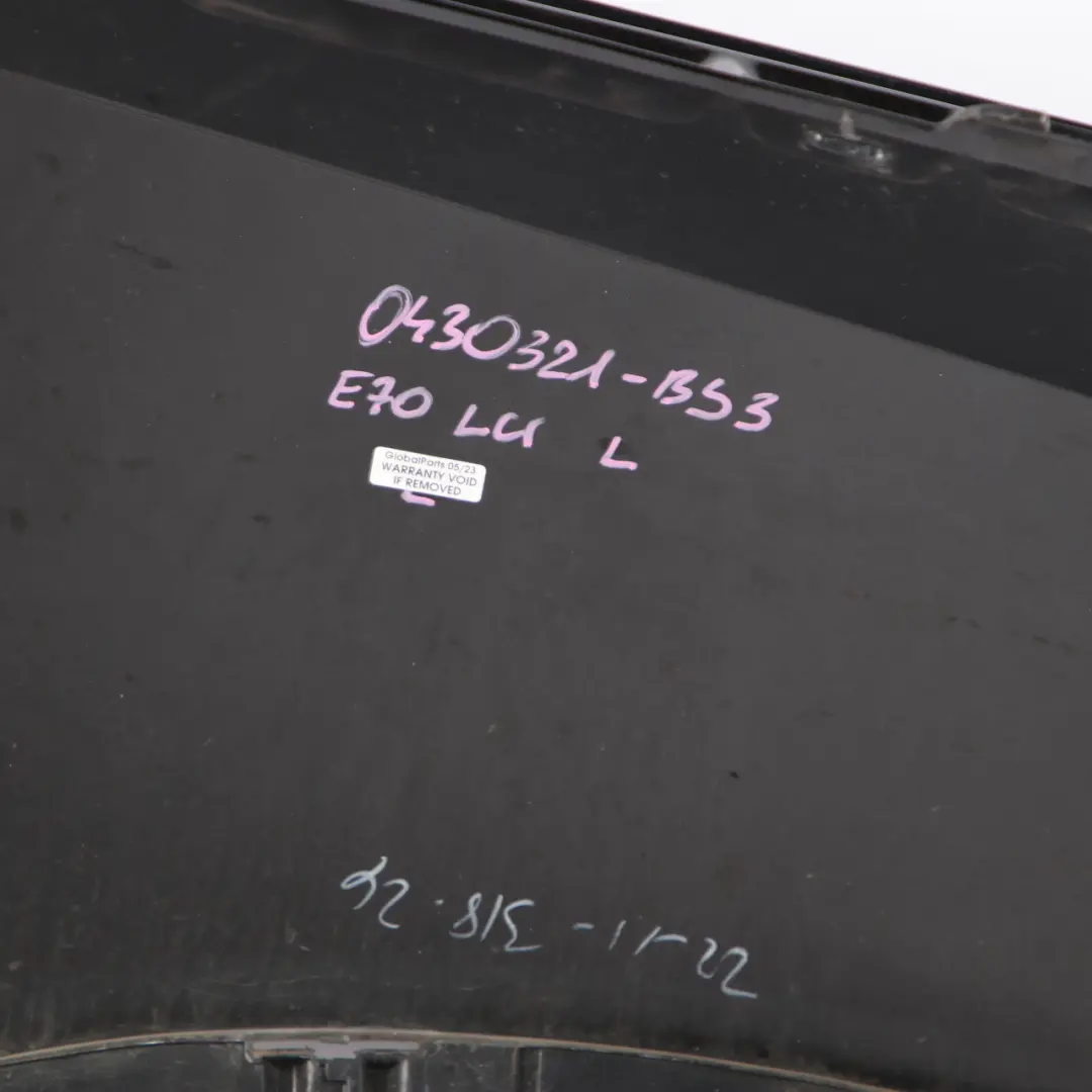 Side Wing Panel BMW X5 E70 LCI Front Left N/S Fender Black Sapphire Metallic 475 to with Part number 7222995 Side Wing Panel BMW X5 E70 LCI Front Left N/S Fender Black Sapphire Metallic 475 - SKU 7222995-BS - Part number 7222995