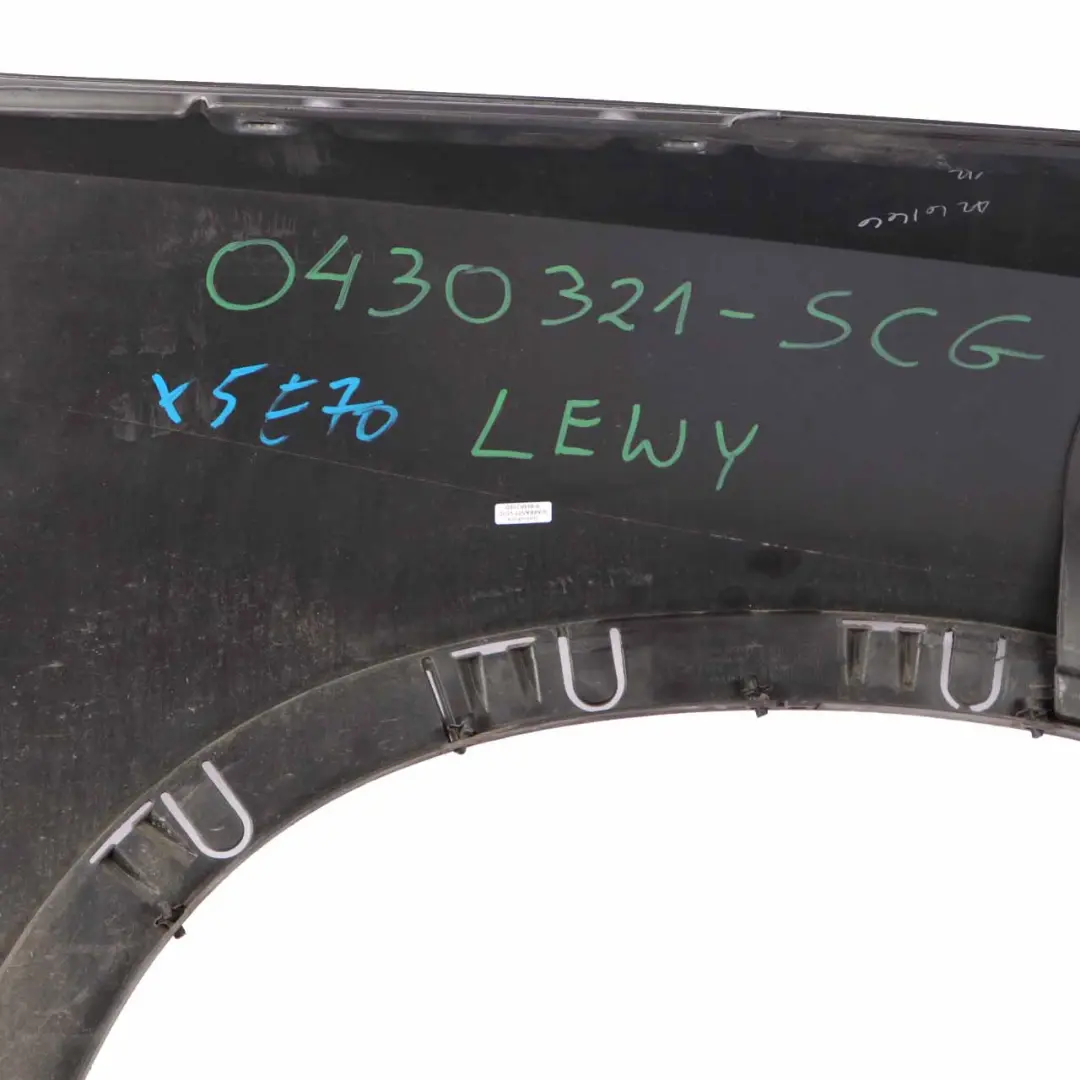 Side Wing Panel BMW X5 E70 Front Left N/S Fender Spacegrau Grey Metallic - A52 to with Part number 0430321 Side Wing Panel BMW X5 E70 Front Left N/S Fender Spacegrau Grey Metallic - A52 - SKU 0430321-SCG1 - Part number 0430321