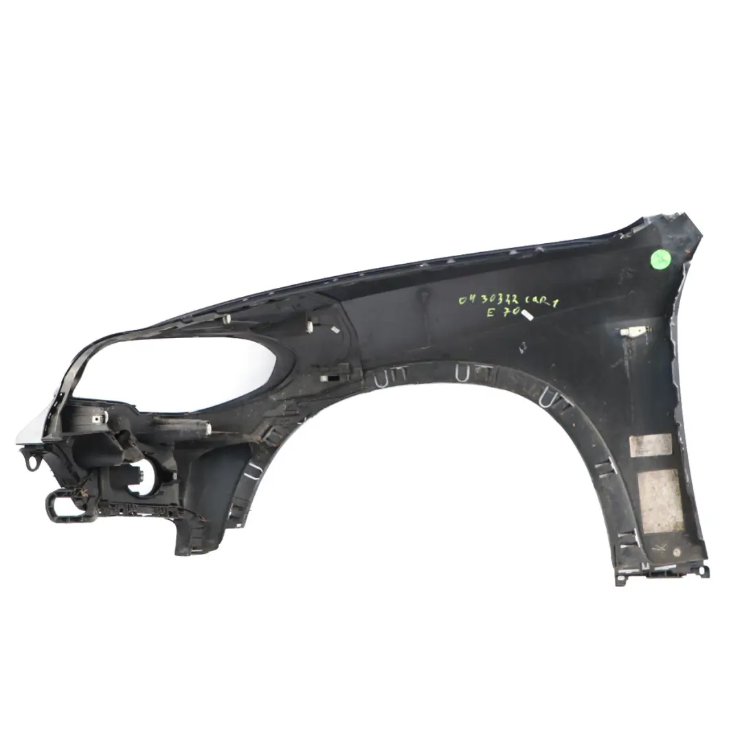 Side Wing Panel BMW X5 E70 Front Right O/S Fender Carbonschwarz Black - 416 to with Part number 0430322 Side Wing Panel BMW X5 E70 Front Right O/S Fender Carbonschwarz Black - 416 - SKU 0430322-CAR2 - Part number 0430322