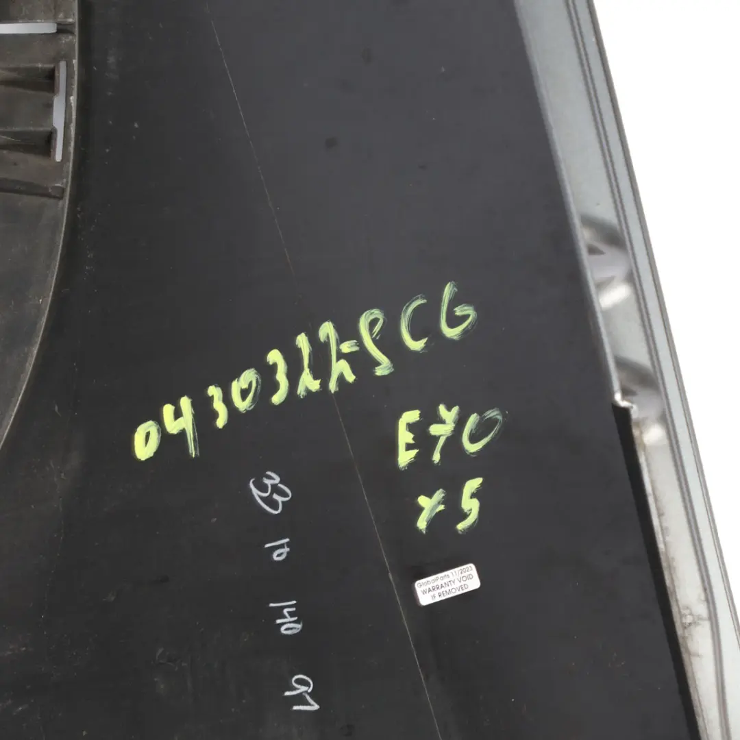 Side Wing Panel BMW X5 E70 Front Right O/S Fender Spacegrau Space Grey - A52 to with Part number 0430322 Side Wing Panel BMW X5 E70 Front Right O/S Fender Spacegrau Space Grey - A52 - SKU 0430322-SCG1 - Part number 0430322