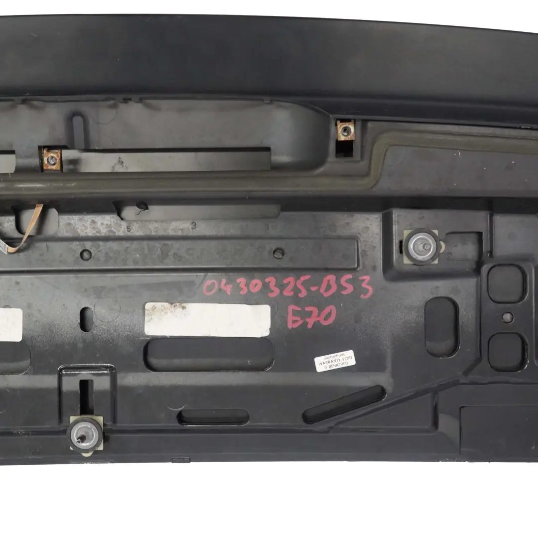 Spoiler Trasero Superior A?reo Zafiro Negro Metalizado - 475 para BMW X5 E70 con número de pieza 0430325 BMW X5 E70 Spoiler Trasero Superior A?reo Zafiro Negro Metalizado - 475 - SKU 0430325-BS3 - Número de pieza 0430325