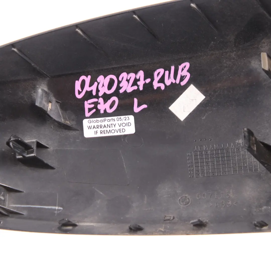  Wing Mirror Cover BMW X5 E70 X6 E71 Cap Casing Left N/S Rubin Ruby Black - S23 - SKU 0430327-RUB - Part number 0430327