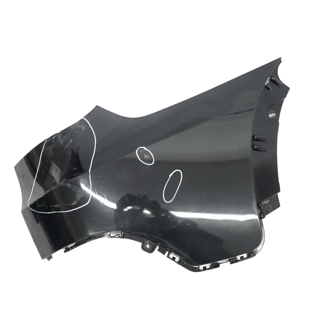 BMW X5 E70 Bumper Corner Rear Right O/S Trim Cover Side Black Sapphire - 475 - SKU 0430328-BS3 - Part number 0430328