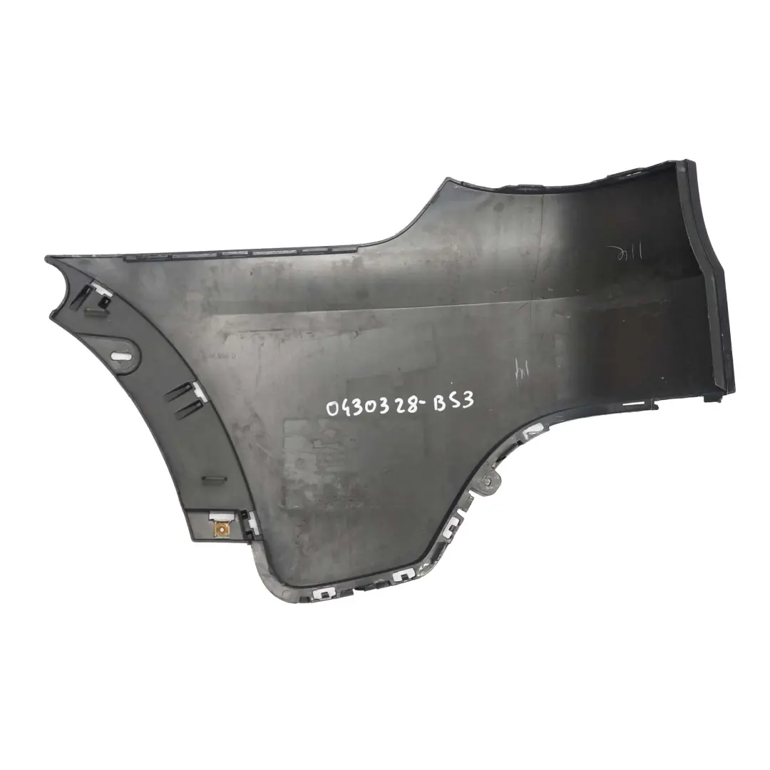 BMW X5 E70 Bumper Corner Rear Right O/S Trim Cover Side Black Sapphire - 475 - SKU 0430328-BS3 - Part number 0430328