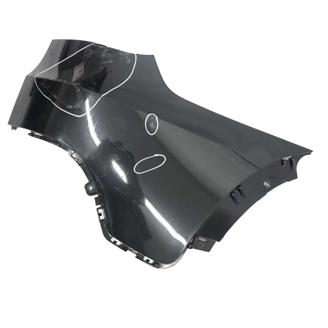 BMW X5 E70 Stossfänger Abdeckung Deckel Rechts Black Sapphire Schwarz - 475 - SKU 0430328-BS3 - Teilenummer 0430328