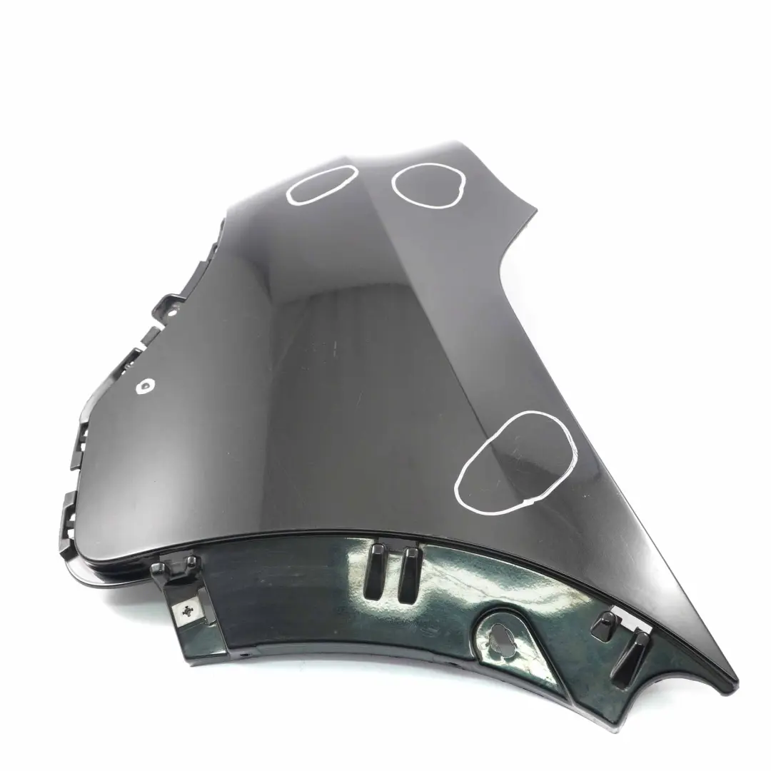 BMW X5 E70 Bumper Corner Rear Right O/S Trim Cover Side Black Sapphire - 475 - SKU 0430328-BS5 - Part number 0430328