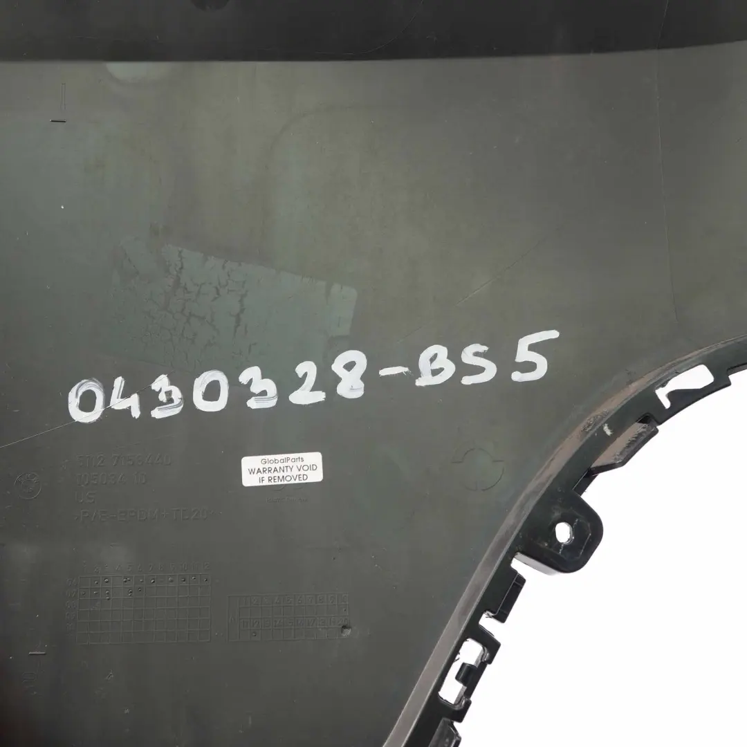 Parachoques Esquina Trasera Derecha Recubrimiento Tapa Lado Negro para BMW X5 E70 con número de pieza 0430328 BMW X5 E70 Parachoques Esquina Trasera Derecha Recubrimiento Tapa Lado Negro - SKU 0430328-BS5 - Número de pieza 0430328