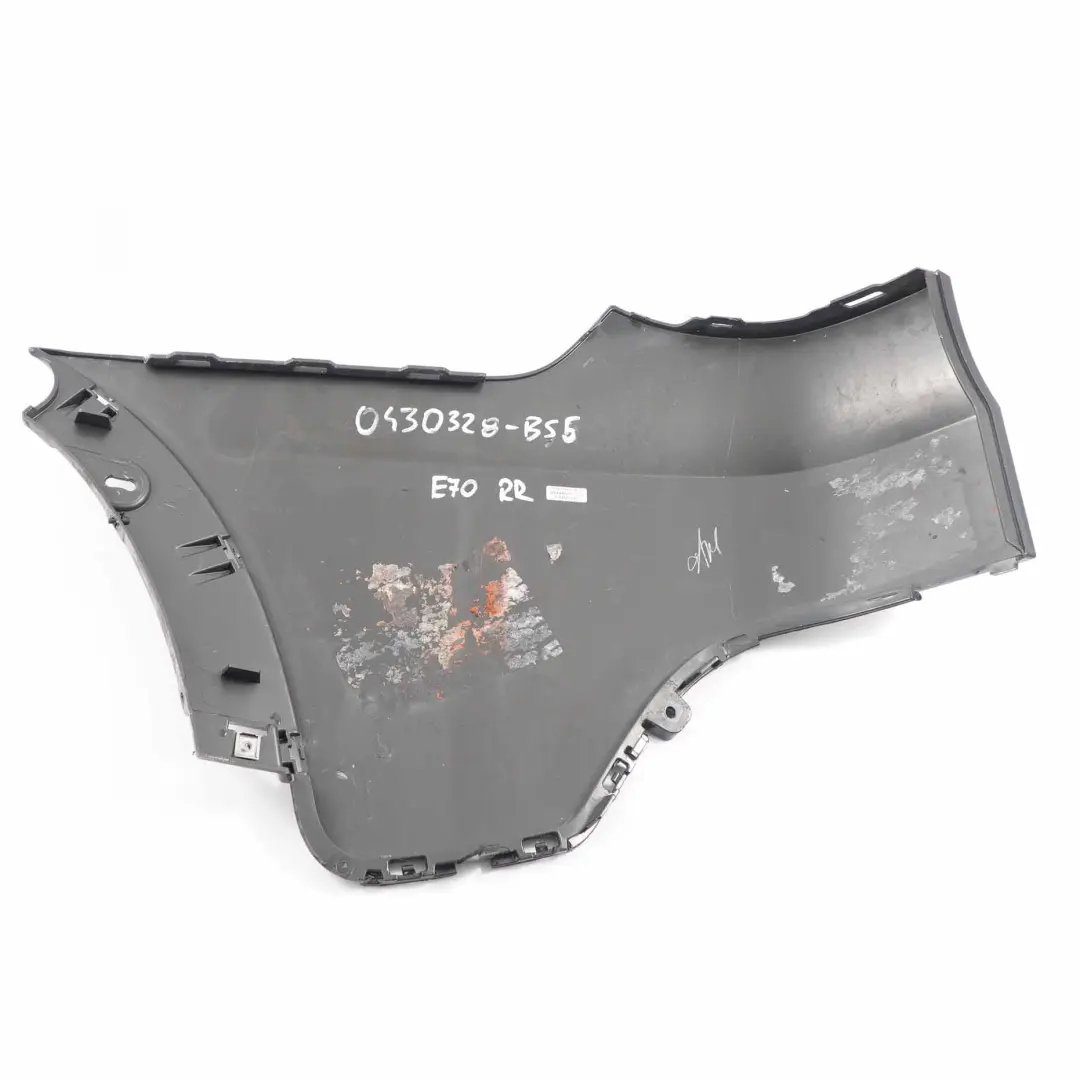 Osłona Zderzaka Prawa Tylna Czarna do BMW X5 E70 o numerze 0430328 BMW X5 E70 Osłona Zderzaka Prawa Tylna Czarna - SKU 0430328-BS6 - Numer Części 0430328