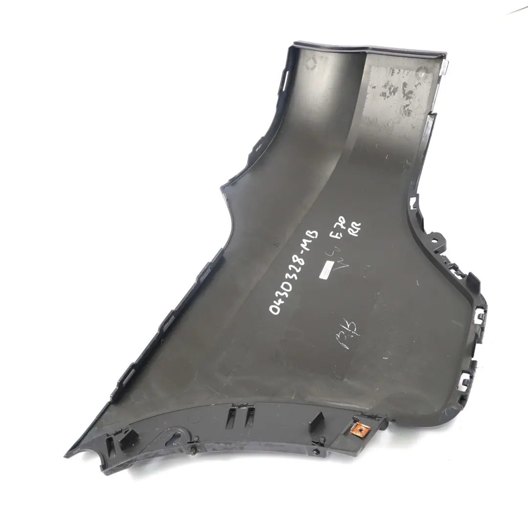 BMW X5 E70 Parachoques Esquina Trasera Derecha Recubrimiento Lateral Monacoblau - SKU 0430328-MB - Número de pieza 0430328