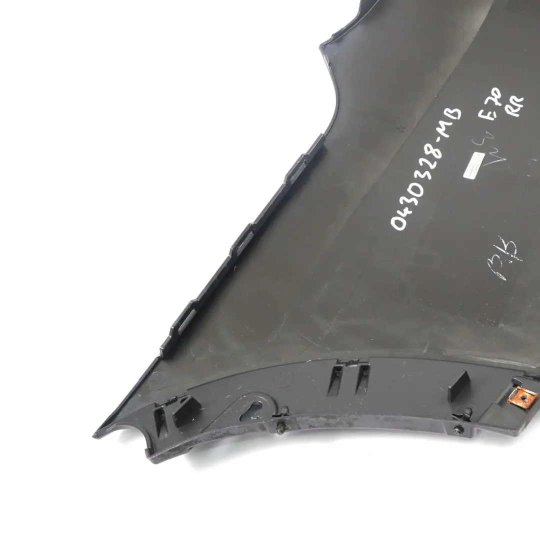 BMW X5 E70 Parachoques Esquina Trasera Derecha Recubrimiento Lateral Monacoblau - SKU 0430328-MB - Número de pieza 0430328