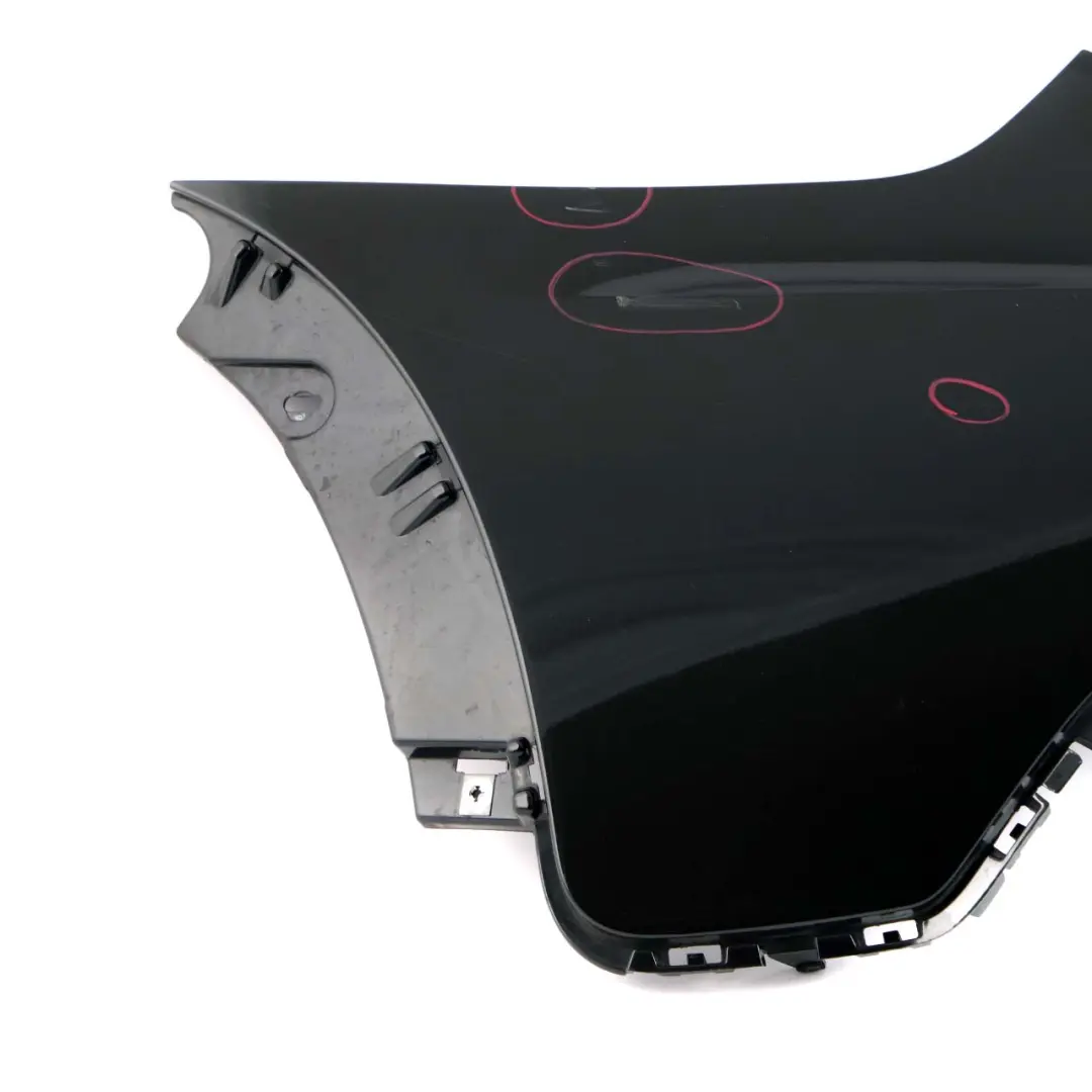 BMW X5 E70 1 Rear Left N/S Bumper Corner Trim Cover Side Black Sapphire - 475 - SKU 0430329-BS1 - Part number 0430329