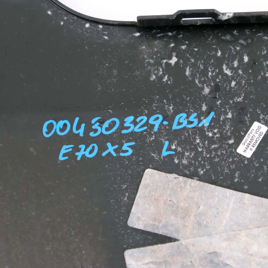 BMW X5 E70 1 Rear Left N/S Bumper Corner Trim Cover Side Black Sapphire - 475 - SKU 0430329-BS1 - Part number 0430329