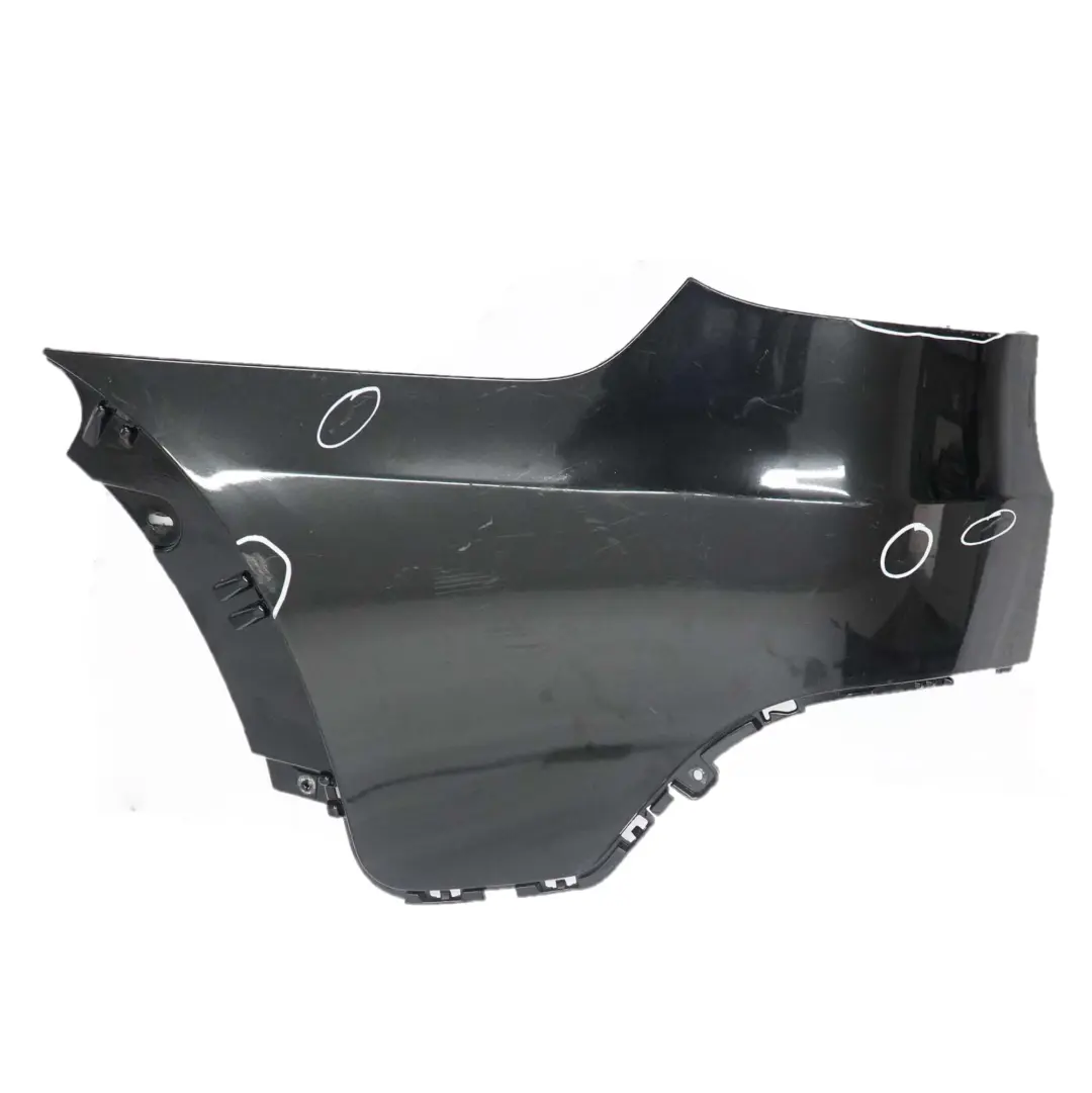 BMW X5 E70 Stossfänger Abdeckung Deckel Links Black Sapphire Schwarz - 475 - SKU 0430329-BS4 - Teilenummer 0430329