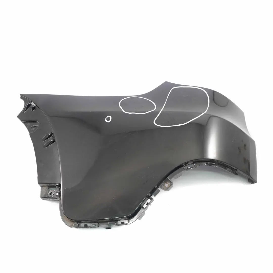 BMW X5 E70 Bumper Corner Rear Left N/S Trim Cover Side Black Sapphire - 475 - SKU 0430329-BS6 - Part number 0430329