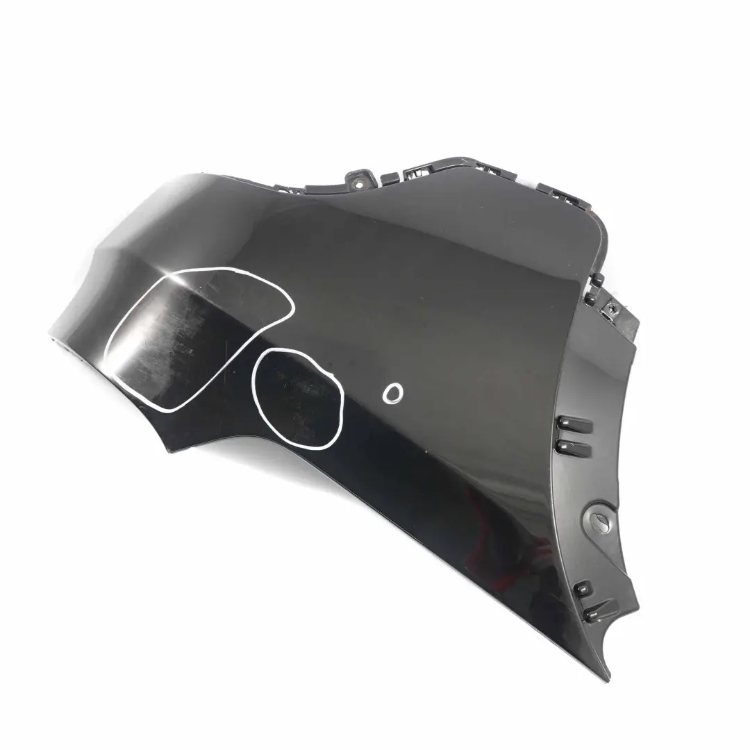 BMW X5 E70 Stossfänger Abdeckung Deckel Links Black Sapphire Schwarz - 475 - SKU 0430329-BS6 - Teilenummer 0430329