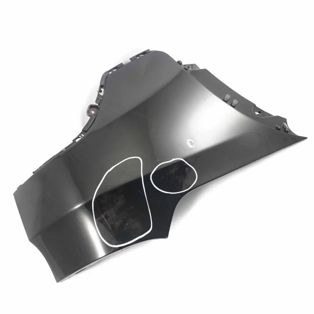 BMW X5 E70 Stossfänger Abdeckung Deckel Links Black Sapphire Schwarz - 475 - SKU 0430329-BS6 - Teilenummer 0430329
