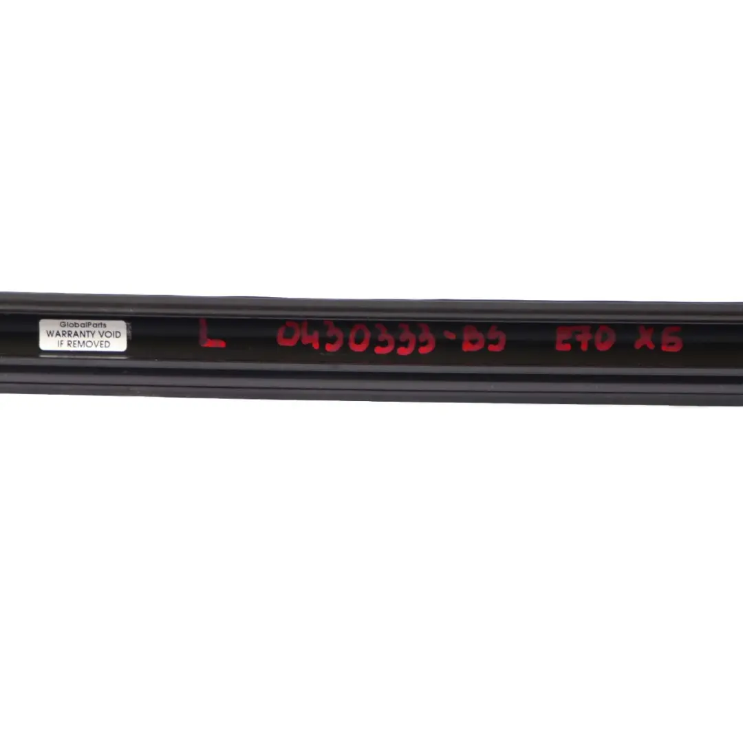 BMW X5 E70 Techo derecho Railing Moldura Tira Negro Zafiro - 475 - SKU 0430332-BS - Número de pieza 0430332