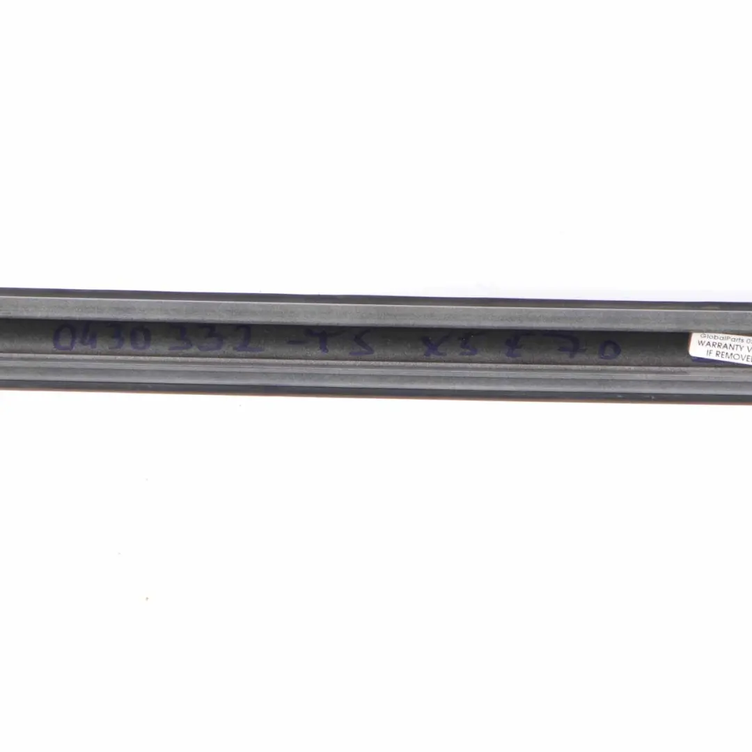 BMW X5 E70 Listwa Reling Dachowy Prawa Srebrna Titansilber - 354 - SKU 0430332-TS - Numer Części 0430332