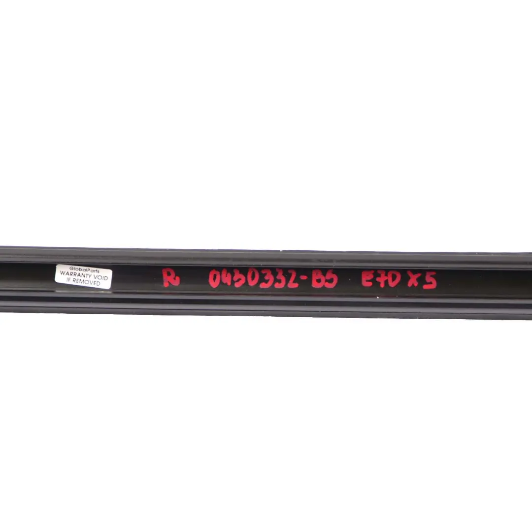BMW X5 E70 Izquierda Techo Railing Moldura Tira Negro Zafiro - 475 - SKU 0430333-BS - Número de pieza 0430333