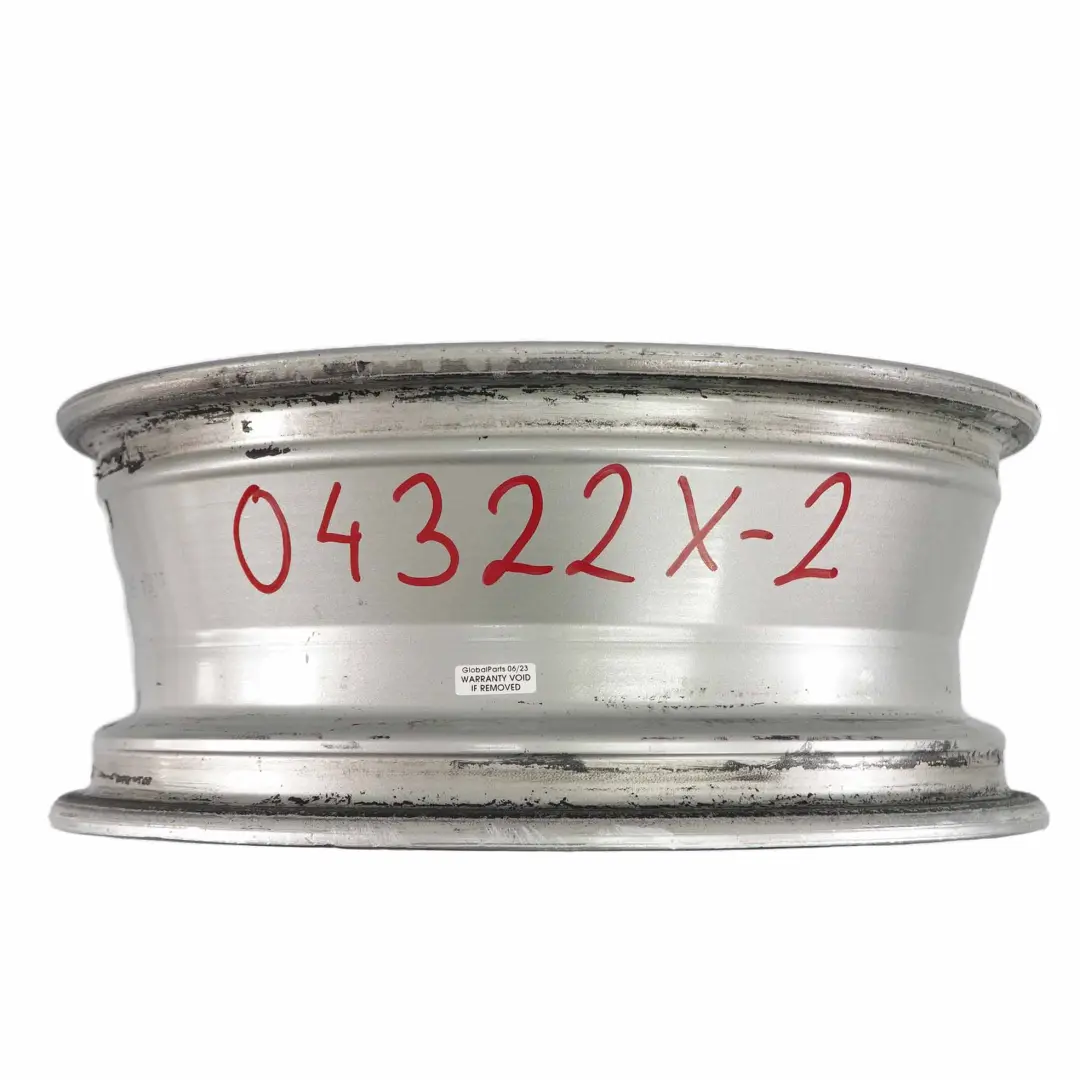  Llanta de aleación plateada Peugeot 207 16" 6J ET:27 - SKU 04322X-2 - Número de pieza 04322X