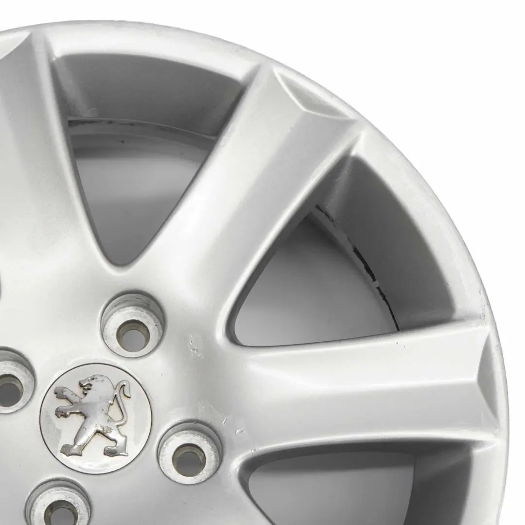 Alloy Rim 16" 6J ET:27 to Peugeot 207 Silver Wheel with Part number 04322X Peugeot 207 Silver Wheel Alloy Rim 16" 6J ET:27 - SKU 04322X-3 - Part number 04322X