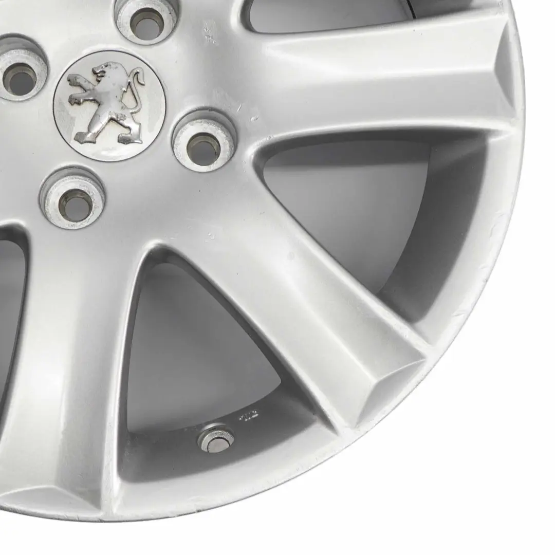 Alloy Rim 16" 6J ET:27 to Peugeot 207 Silver Wheel with Part number 04322X Peugeot 207 Silver Wheel Alloy Rim 16" 6J ET:27 - SKU 04322X-3 - Part number 04322X
