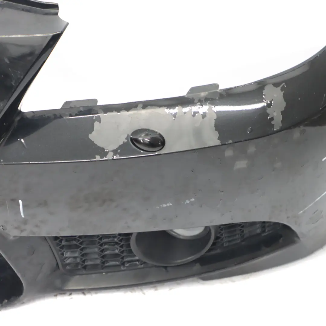 BMW E90 E92 Complete Front Bumper Trim Panel M3 Look Black Sapphire - 475 - SKU 0433099-BS - Part number 0433099