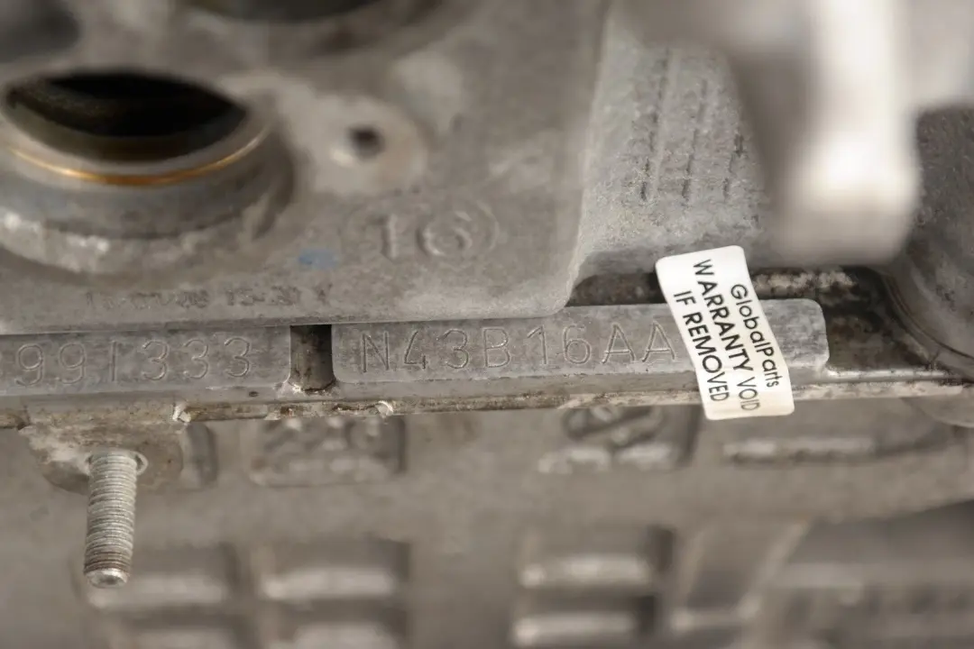 122HP Bare Engine N43B16AA WARRANTY BMW 1 3 SERIES E81 E87 LCI E90 E91 116i 316i - SKU 0439140 - Part number 0439140
