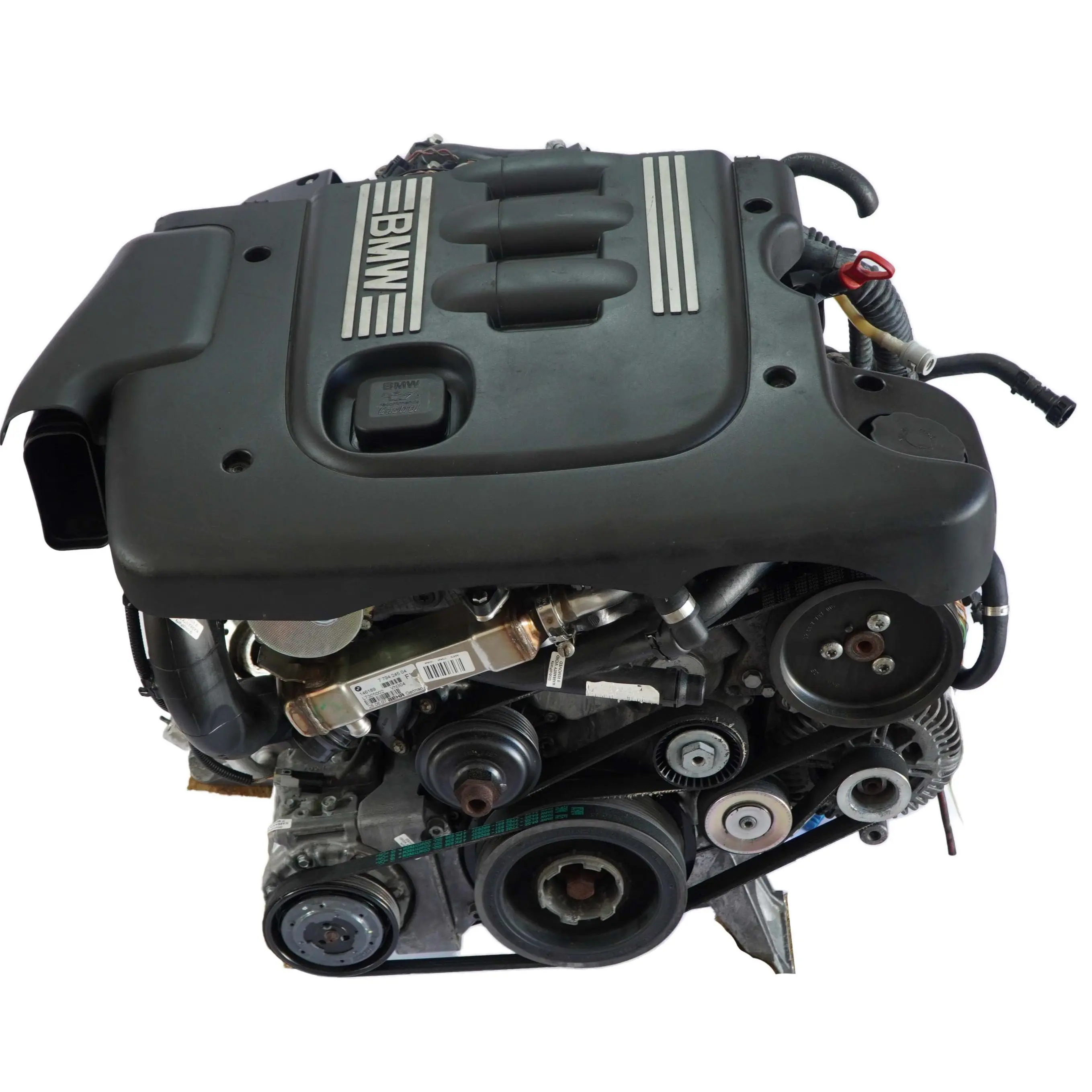 BMW E60 E61 LCI 520d M47N2 163PS Completo Motore 204D4 92 000 Km, GARANZIA