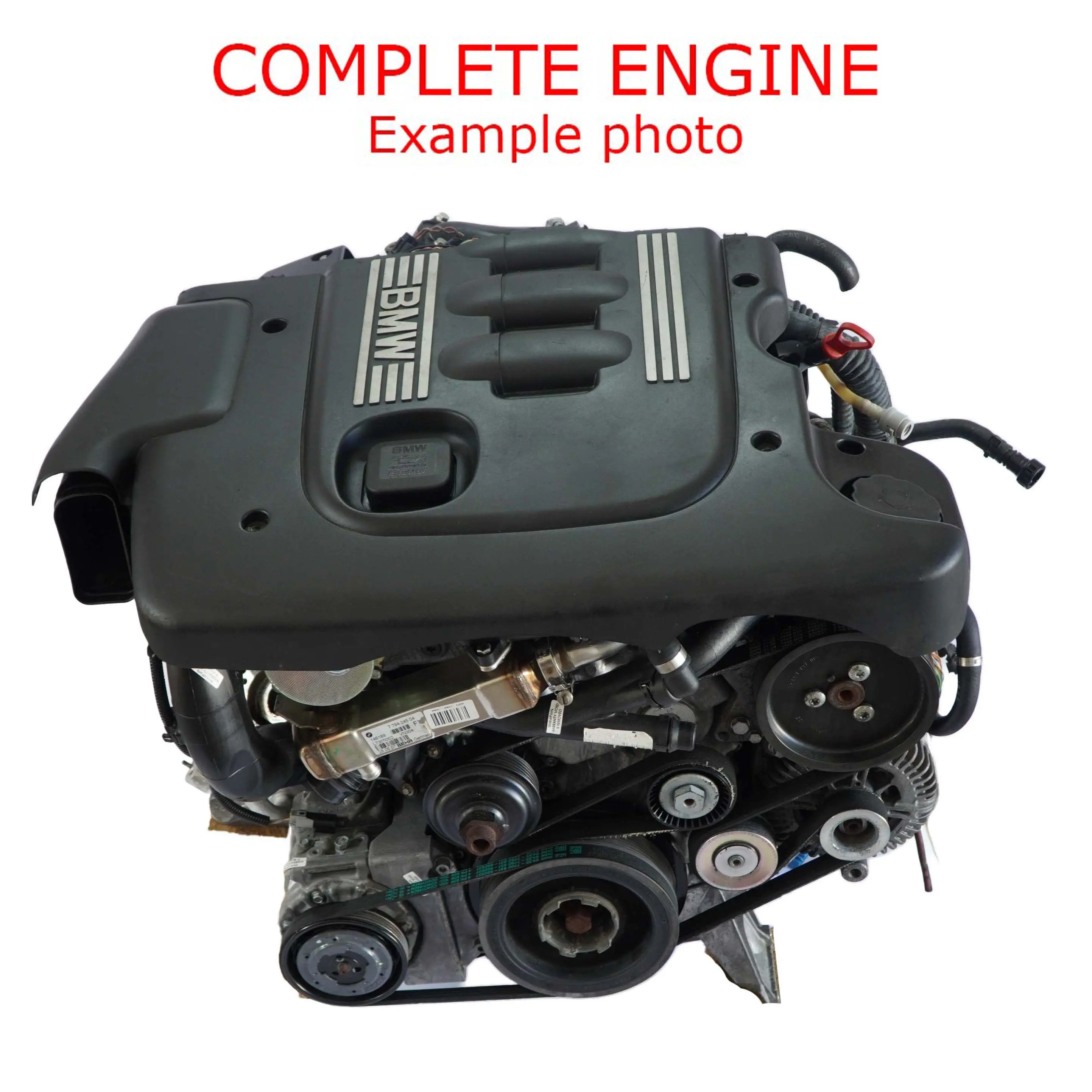 BMW E60 E61 520d Diesel M47N2 163HP Bare Engine 204D4 with 57k miles, WARRANTY