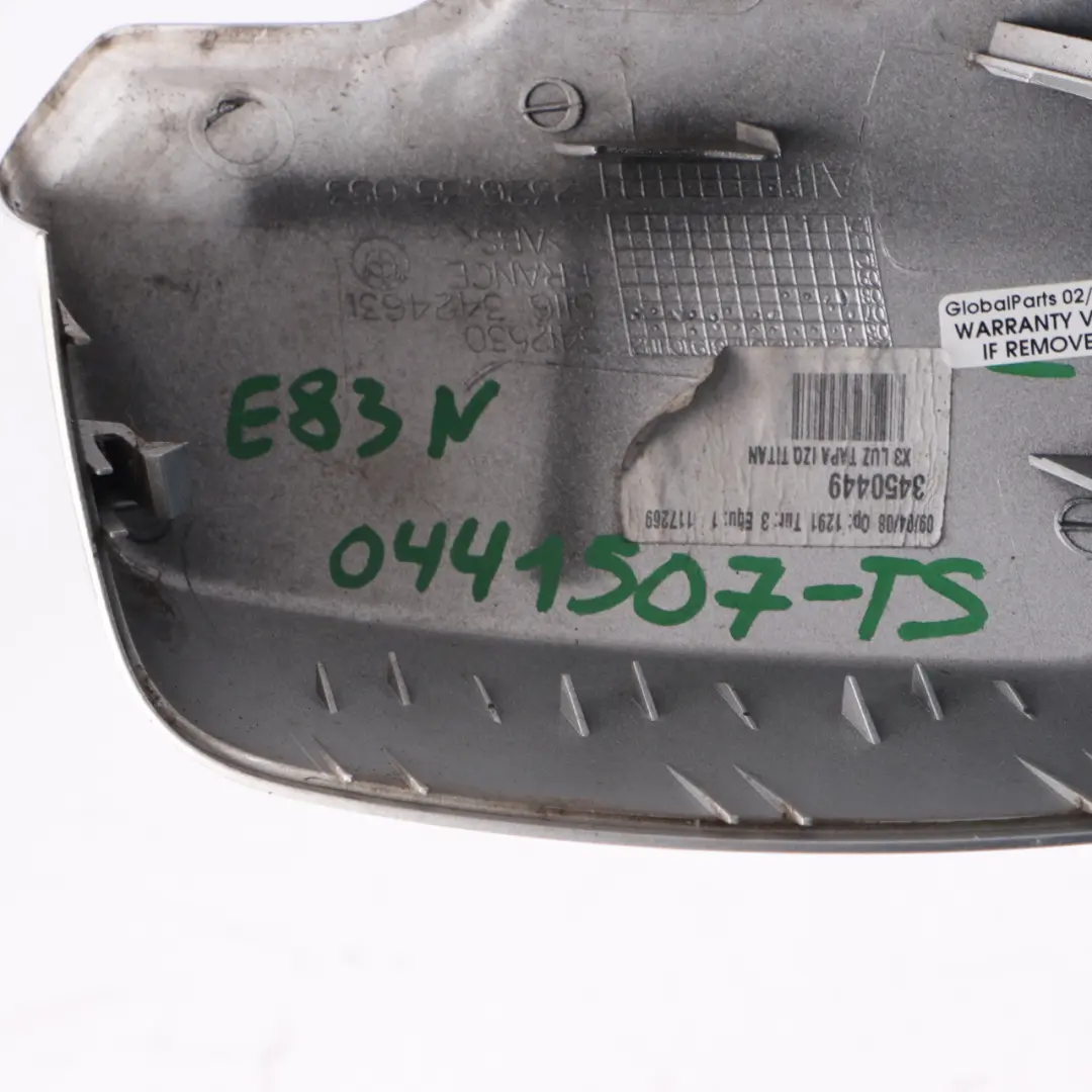 BMW X3 E83 LCI Wing Mirror Cover Cap Casing Left N/S Titan Silver Metallic - 354 - SKU 0441507-TS - Part number 0441507