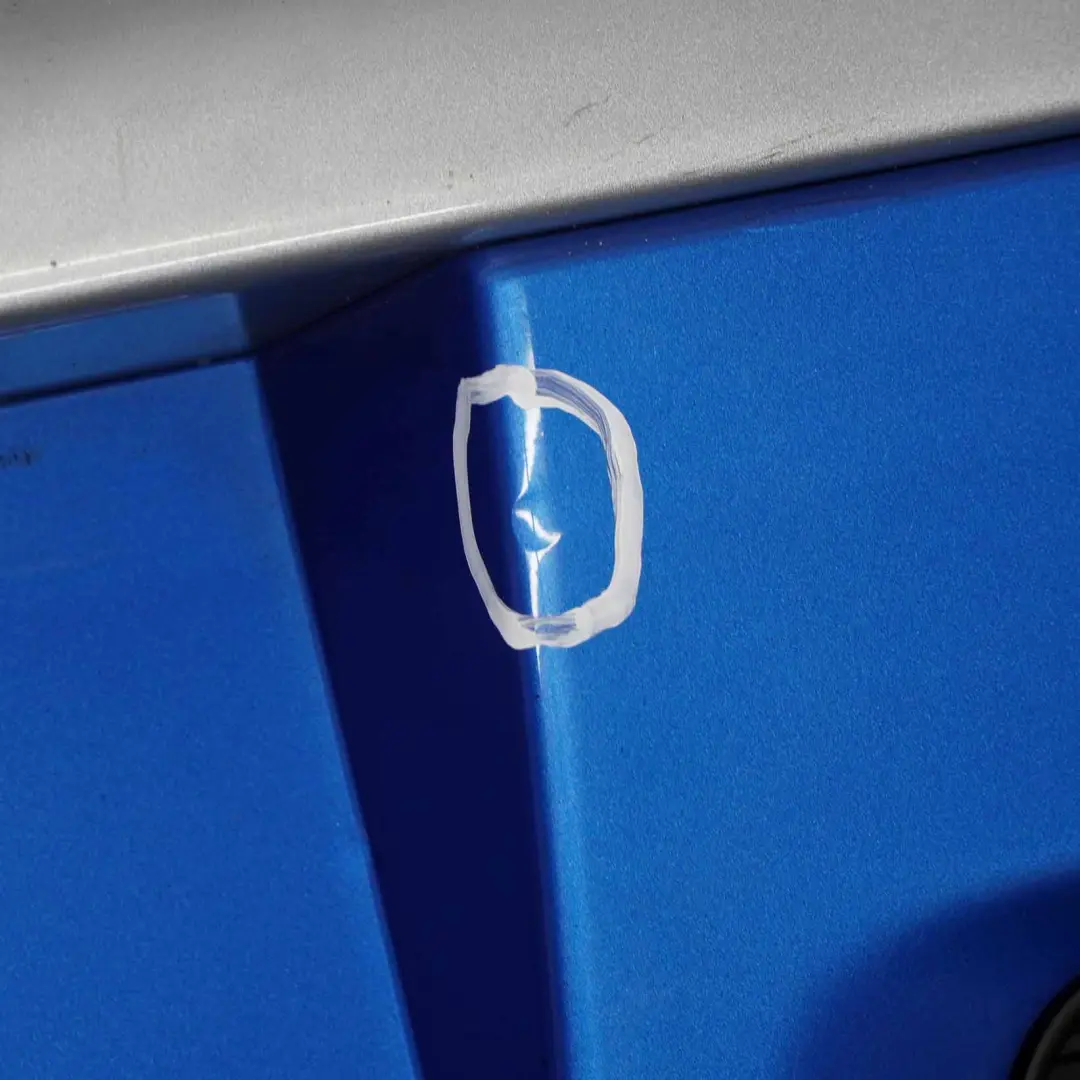 Bumper Mini Clubman R55 Cooper S Trim Panel Laser Blue Metallic - A59 to Rear with Part number 0442798 Rear Bumper Mini Clubman R55 Cooper S Trim Panel Laser Blue Metallic - A59 - SKU 0442798-LAB - Part number 0442798