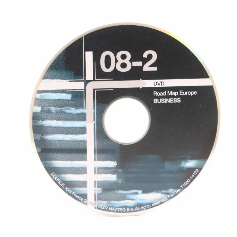 BMW Disc Business Navigation DVD Road Map Europe 2008-2 T1000-14129 - SKU 444926 - Part number 0444926