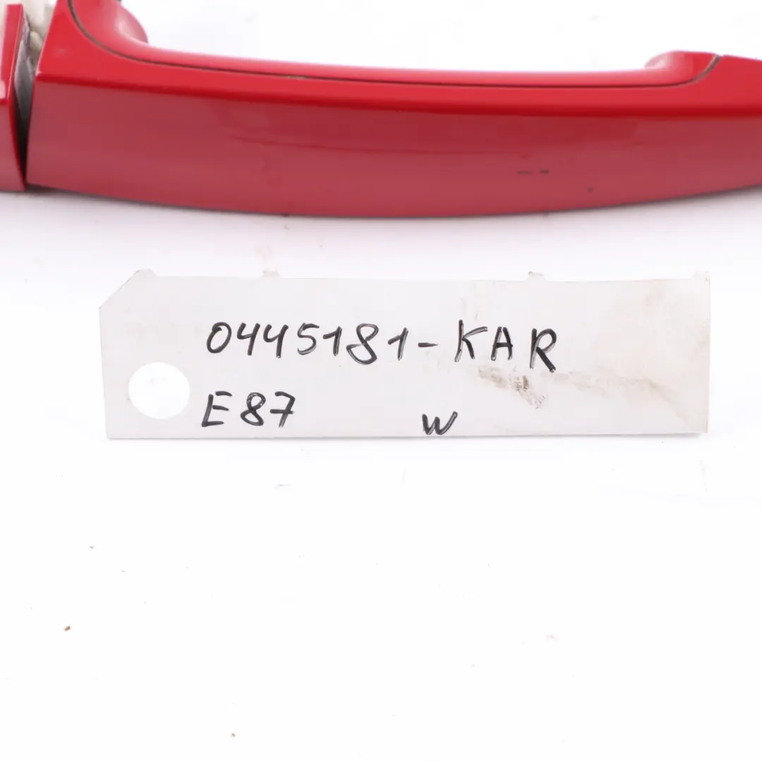 Door Handle BMW E87 E90 E91 Front Rear Left N/S Grab Karmesinrot Crimson Red A61 to with Part number 0445181 Door Handle BMW E87 E90 E91 Front Rear Left N/S Grab Karmesinrot Crimson Red A61 - SKU 0445181-KAR - Part number 0445181