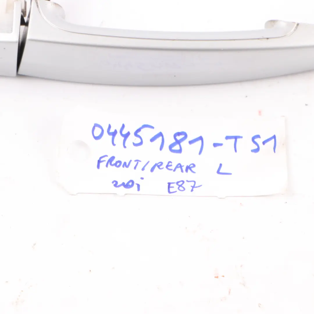 Door Handle BMW E87 E90 E91 Front Rear Left N/S Grab Titan Silver Metallic - 354 to with Part number 0445181 Door Handle BMW E87 E90 E91 Front Rear Left N/S Grab Titan Silver Metallic - 354 - SKU 0445181-TS1 - Part number 0445181