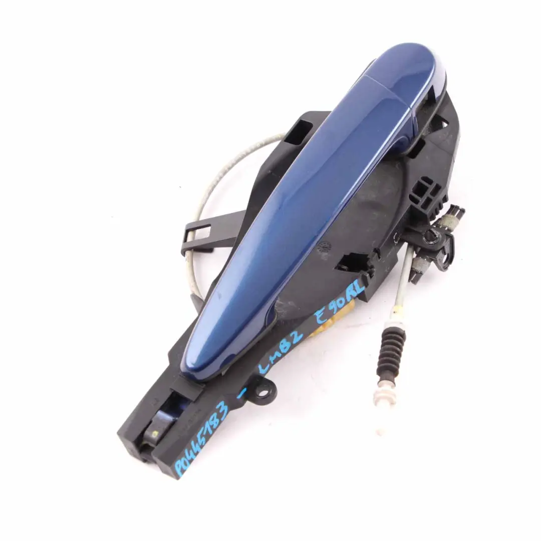 Grab Handle Rear Left Door N/S Base Le Mans Blau Blue Metallic 381 to BMW E90 E91 with Part number 51227060299 BMW E90 E91 Grab Handle Rear Left Door N/S Base Le Mans Blau Blue Metallic 381 - SKU 0445183-LMB2 - Part number 51227060299
