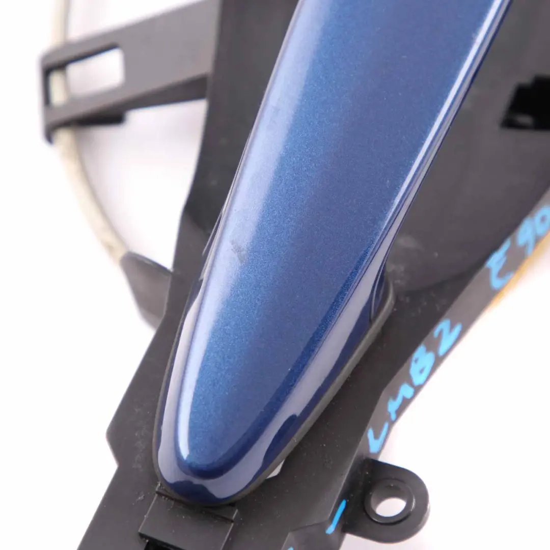 Grab Handle Rear Left Door N/S Base Le Mans Blau Blue Metallic 381 to BMW E90 E91 with Part number 51227060299 BMW E90 E91 Grab Handle Rear Left Door N/S Base Le Mans Blau Blue Metallic 381 - SKU 0445183-LMB2 - Part number 51227060299