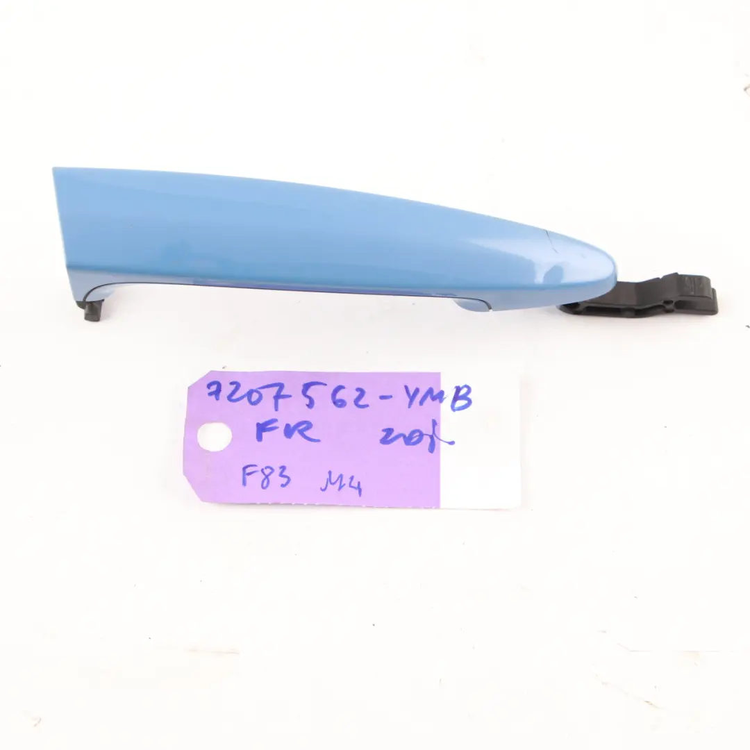 Maniglia porta Grab anteriore posteriore destra Yas Marina Blue B68 per BMW F30 F31 con numero di parte 0445184 BMW F30 F31 Maniglia porta Grab anteriore posteriore destra Yas Marina Blue B68 - SKU 0445184-YMB - Numero di parte 0445184