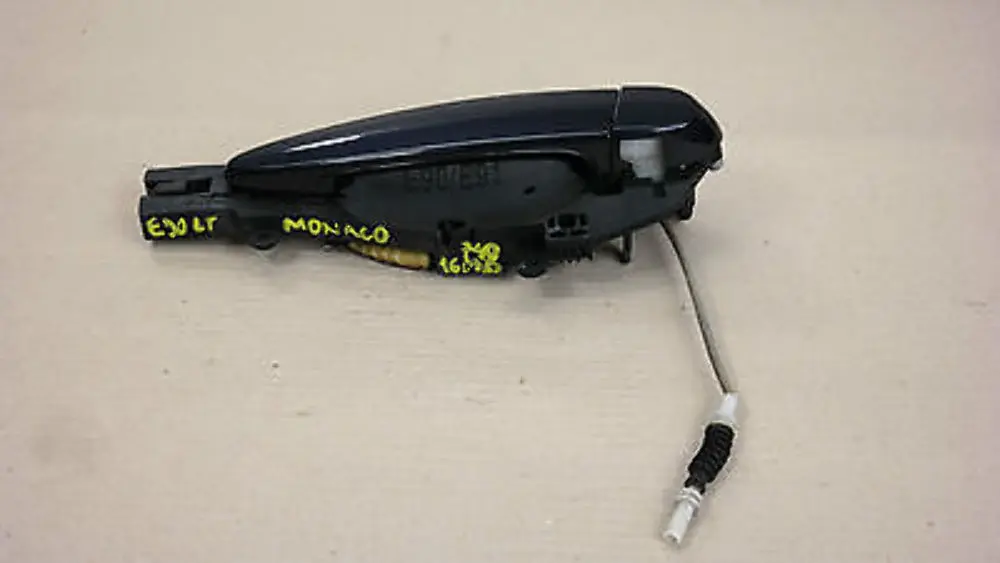 BMW E90 E91 LCI Poignee de maintien arriere gauche complete Monacoblau Blue - SKU 0445185-MB - Numéro de pièce 51227060299 51210445185