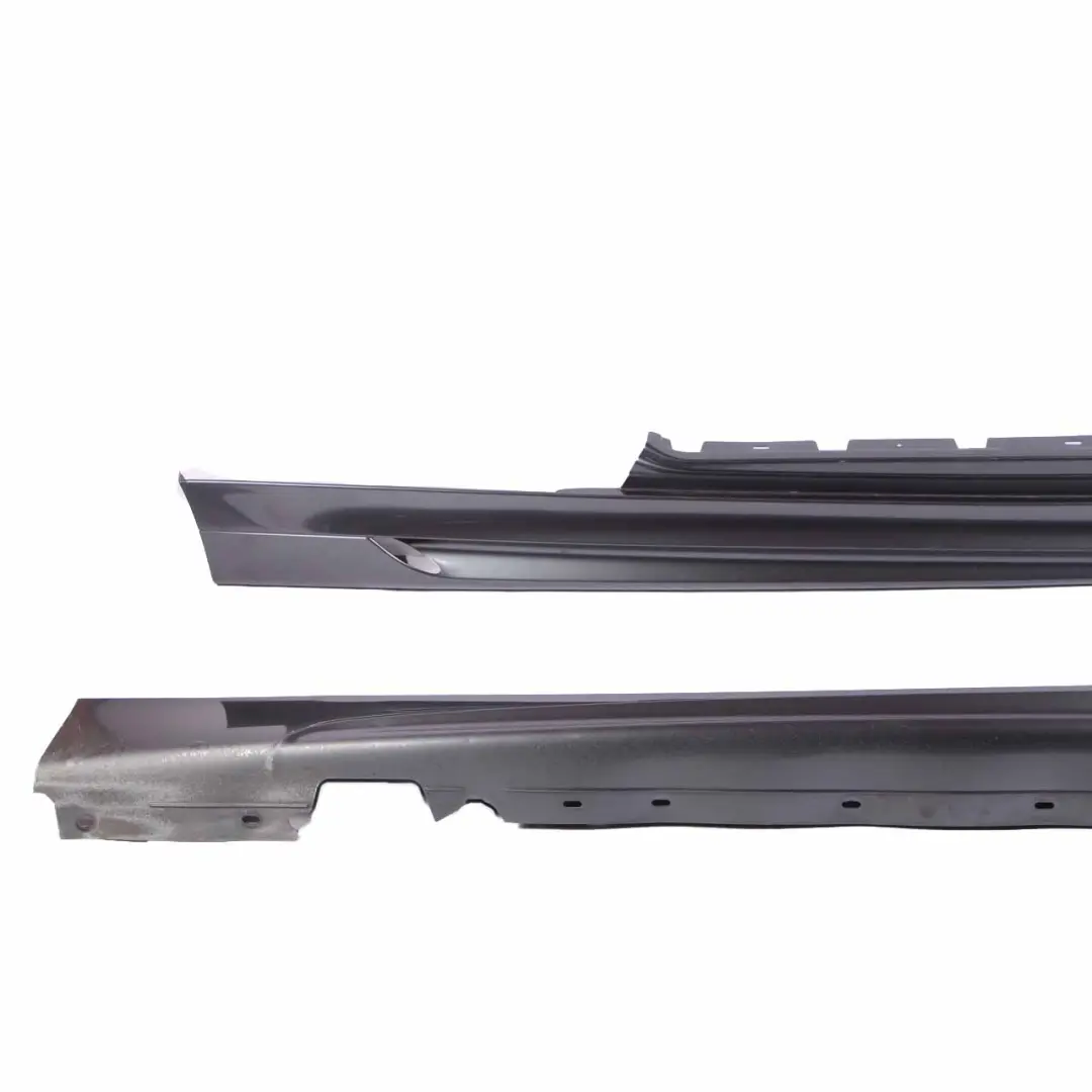 BMW E81 E82 Side Skirt Aero Sill Strip Left Right Set Sparkling Graphite - A22 - SKU 0445641-SG - Part number 0445641
