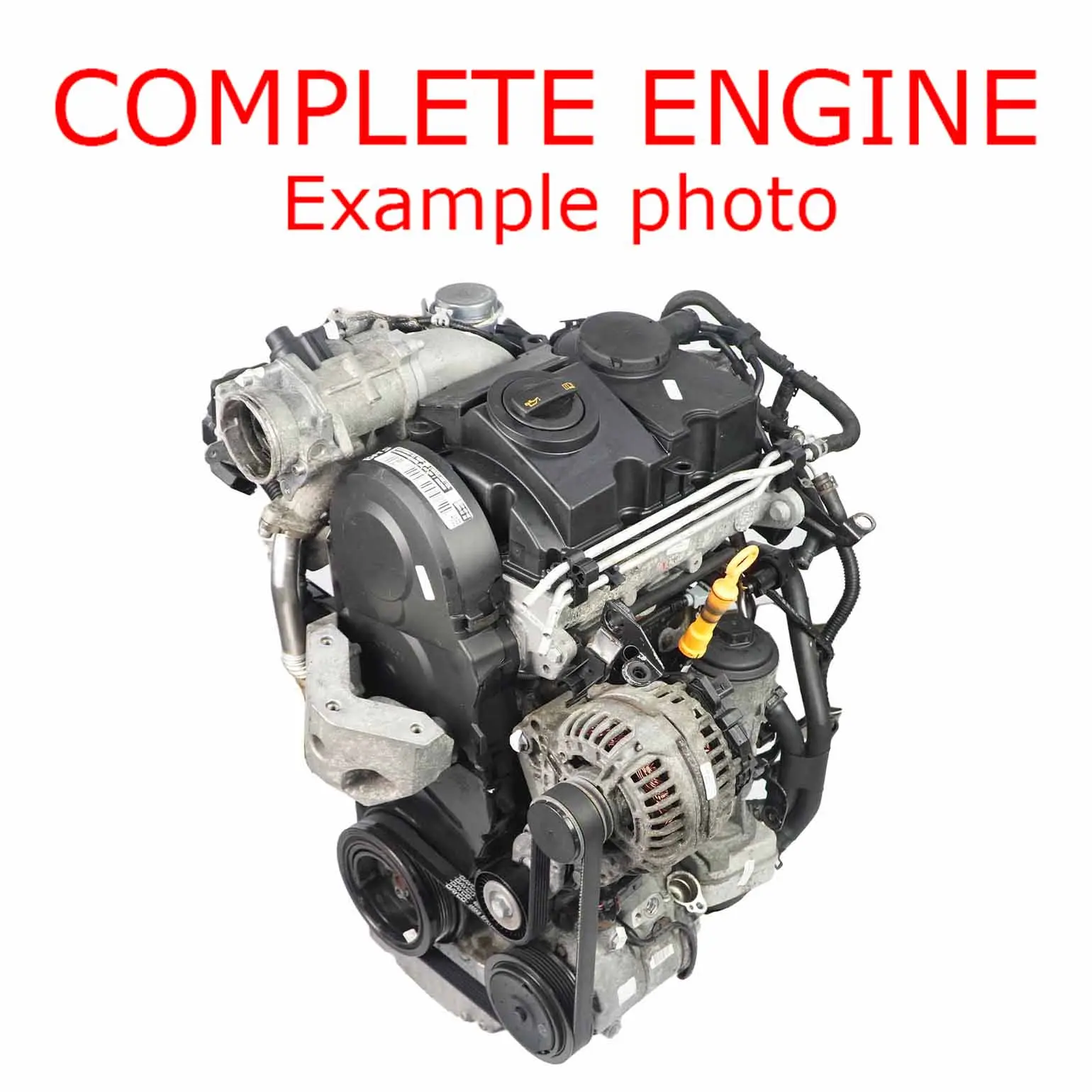 VW Polo 9N Seat Ibiza 3 4 Skoda Fabia 2 1.4 TDI 80HP Motore Nudo BMS GARANZIA