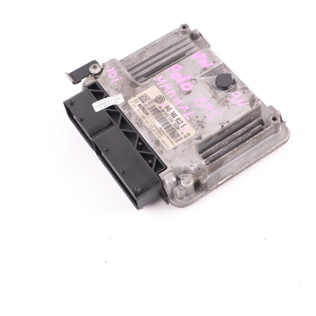 VW Polo 9N BMS 1.4 TDI Diesel Blue Motion Engine Control ECU Manual - SKU 045906013S - Part number 045906013S