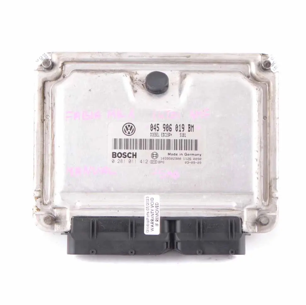 MK1 1.4 TDI AMF 75HP Engine Control Unit ECU Manual to Skoda Fabia with Part number 045906019BM Skoda Fabia MK1 1.4 TDI AMF 75HP Engine Control Unit ECU Manual - SKU 045906019BM - Part number 045906019BM